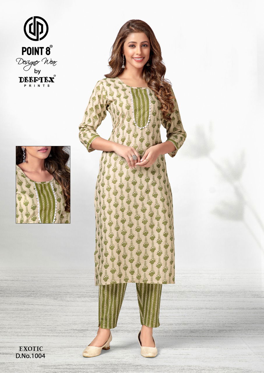 Deeptex Exotic 1 Casual Wear Wholesale Kurti With Pant Collection